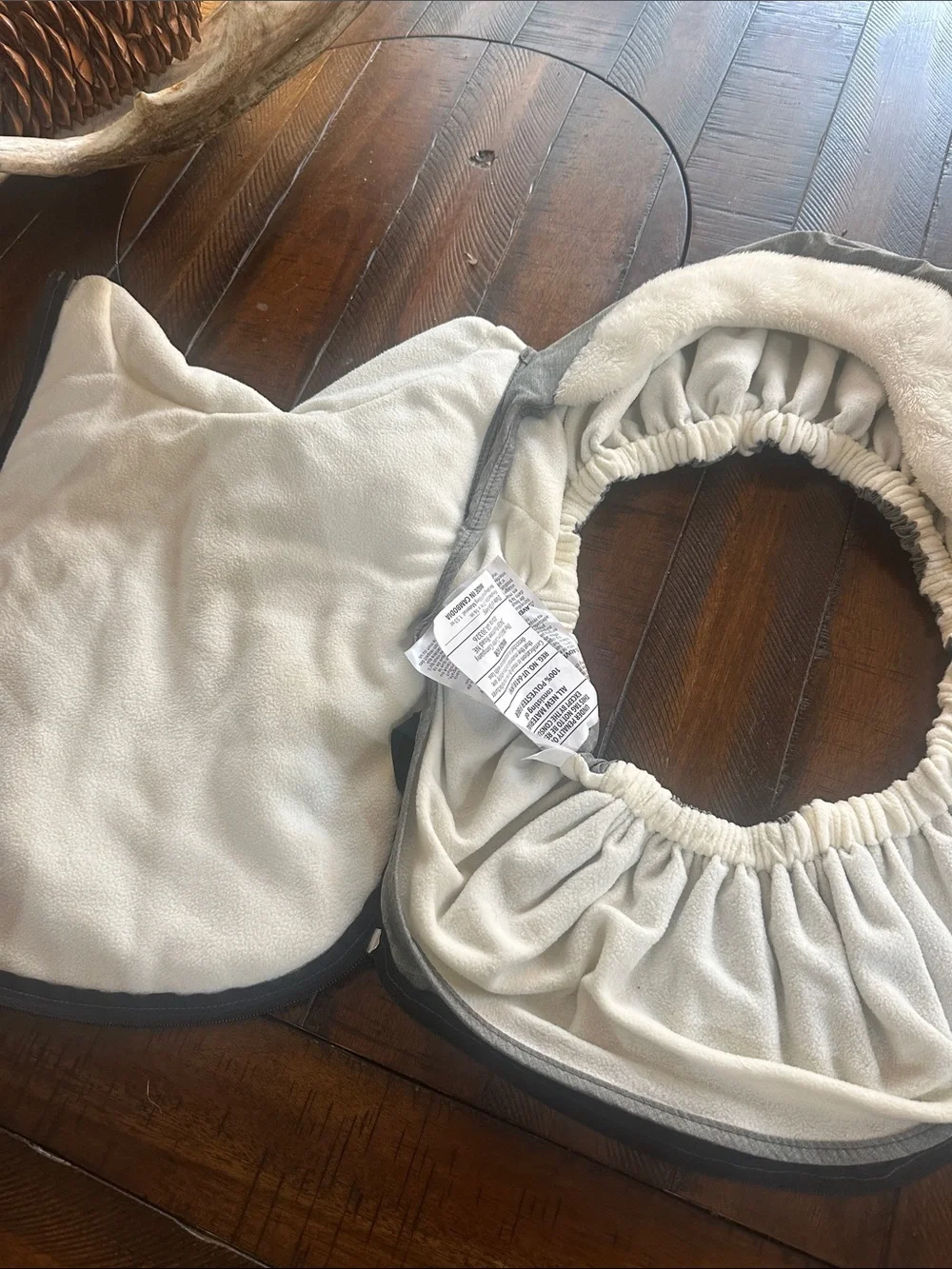Skip Hop Gray Padded Baby Footmuff with Cream Lining